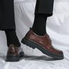Oxfords Scarpe da Uomo Eleganti da Lavoro Pelle Stringate Uomo Scarpe Casual Nere Marca di Lusso Ufficio Lavoro Formale Lusso Scarpe da Uomo