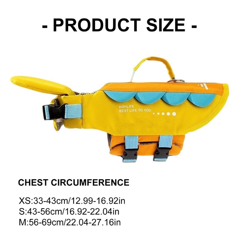 Dog Lifes Jackets,Cute Dog Lifes Vest for Swimming Boating with High Buoyancy Handle Puppy Floating Swim Vests