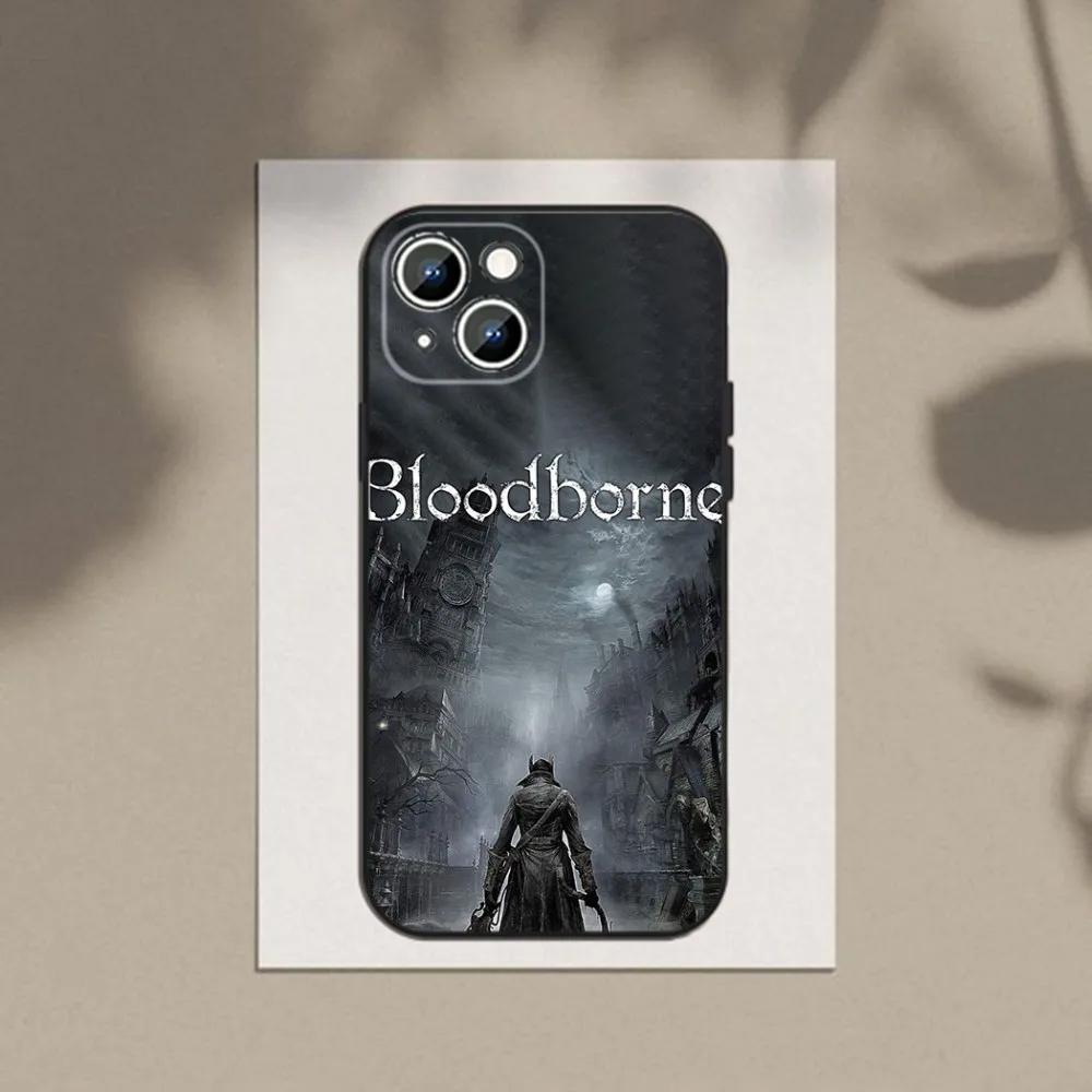 

Game B-Bloodborne Phone Case Phone Case For Apple iPhone 15,14,13,12,11,XS,XR,X,8,7,Pro,Max,Plus,mini Silicone Black Cover iPhone12PRO