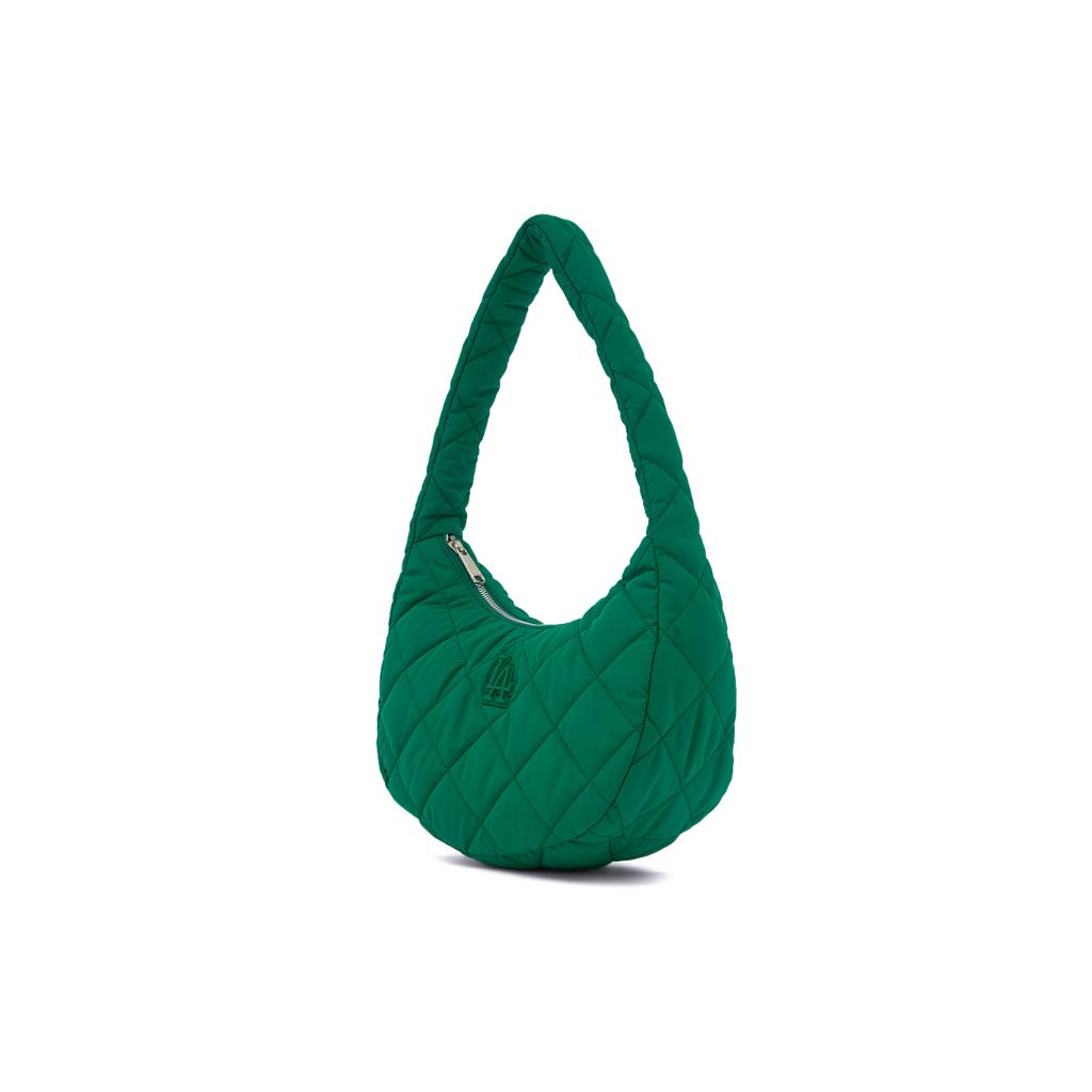 New MLB Polyester Cloud Bag Dumpling Bag Shoulder Bag Handbag Shoulder Bag Women's Green 3ABQM0936-07GNL