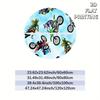 Motocross Riders Round Rug Flannel Adventure Sports Enthusiast Home Decor Racing Theme Carpet