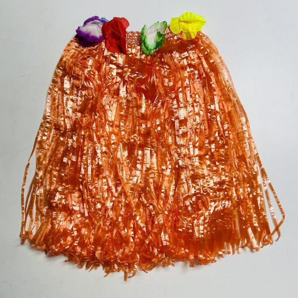 Carnival Ball Dance Performance Costume Grass Skirt Set, Children's Grass Skirt