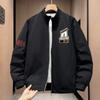 Plus Size Mens Baseball Jacket Loose Fit Street Style Casual Outerwear Tall Guys 2026 Fall