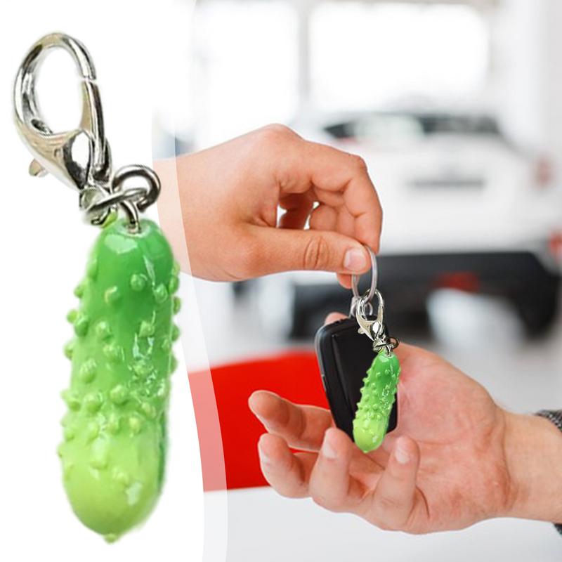 

lucky pickle keychain Decorative Bag Charm Cucumber Positive Purse Charm Emotional Support Keychain Pendant for Bag Car Key france