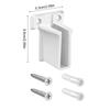 Closet Rod End Supports Opening Flange Rod Bracket for Closet Shelf Wardrobe Shower Curtain Accessories Poles Sockets