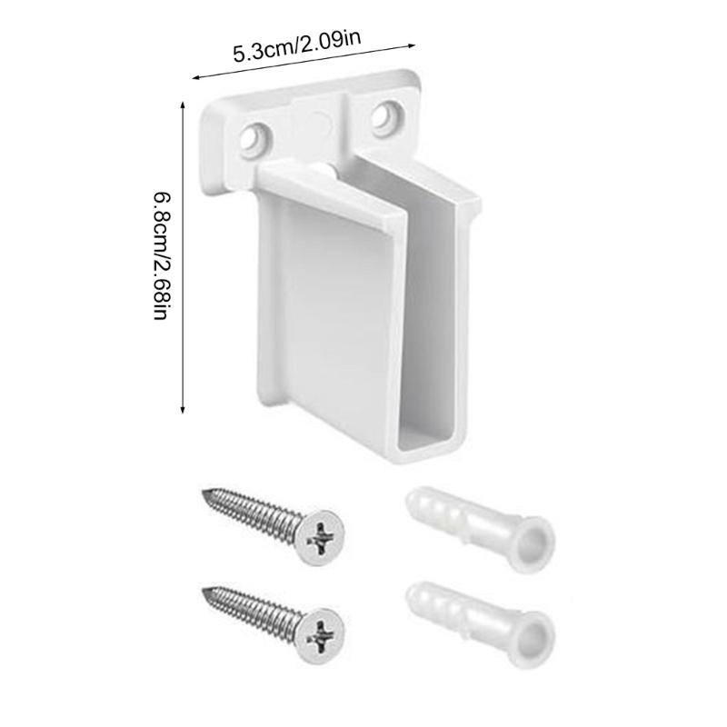 Closet Rod End Supports Opening Flange Rod Bracket for Closet Shelf Wardrobe Shower Curtain Accessories Poles Sockets