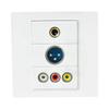 86 Type Modular Panel with Customizable Module Wall Plate Suitable for Multimedia Interfaces ABS Texture Embedded Frame