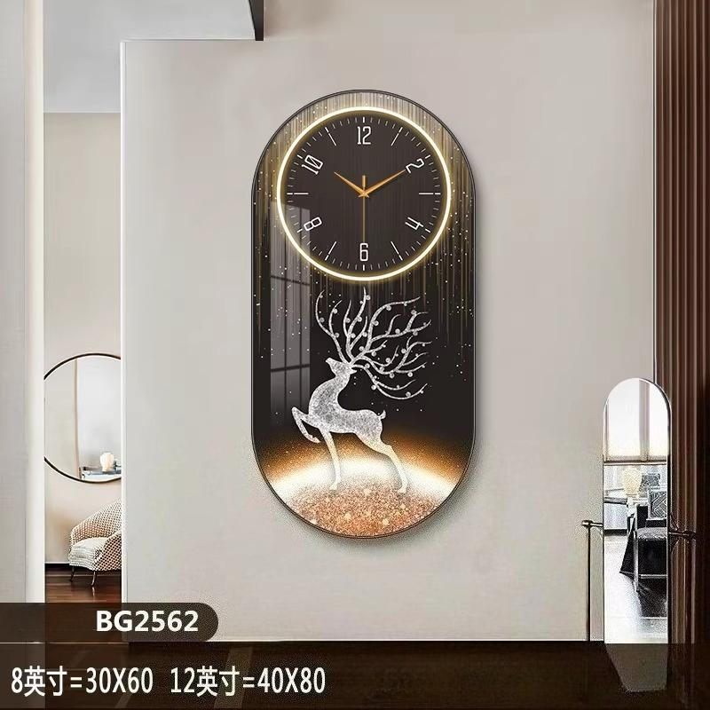Nordic Luxury Wall Clock Living Room Household Fashion Restaurant Decorative Painting Creative Watch Wall Hanging Silent Clock