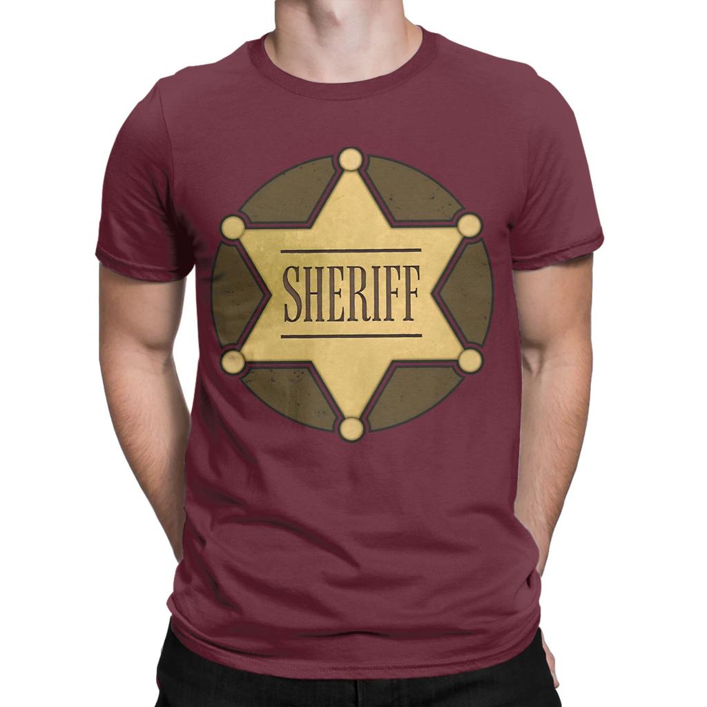 Wild West Sheriff Novelty 100 Cotton Tshirt Deputy Sheriff Office Decor Tees Tops For Unisex