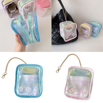 Clear Doll Storage Bag For Collectible Toy With Multiple Compartments and Sturdy Plastic Materials