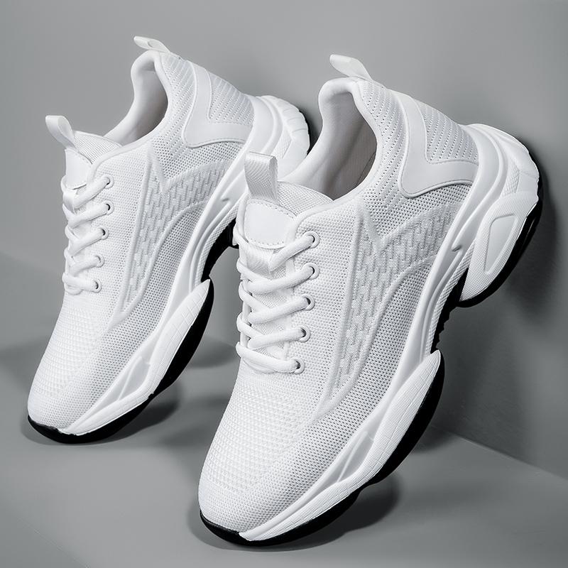 Fashion Spring Summer Men Casual Shoes Fashion Low-top Sports Shoes Breathable Man Net Cloth Round Toe Sneakers Lace-Up Treking Footwear