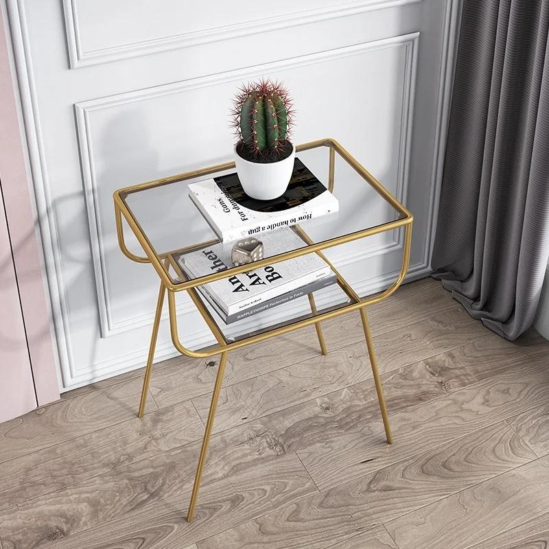 Nightstands Modern Bedside Table Bedroom Furniture Iron Side Table Nordicsofa Corner Storage Cabinet Small Table Bedside Cabinet