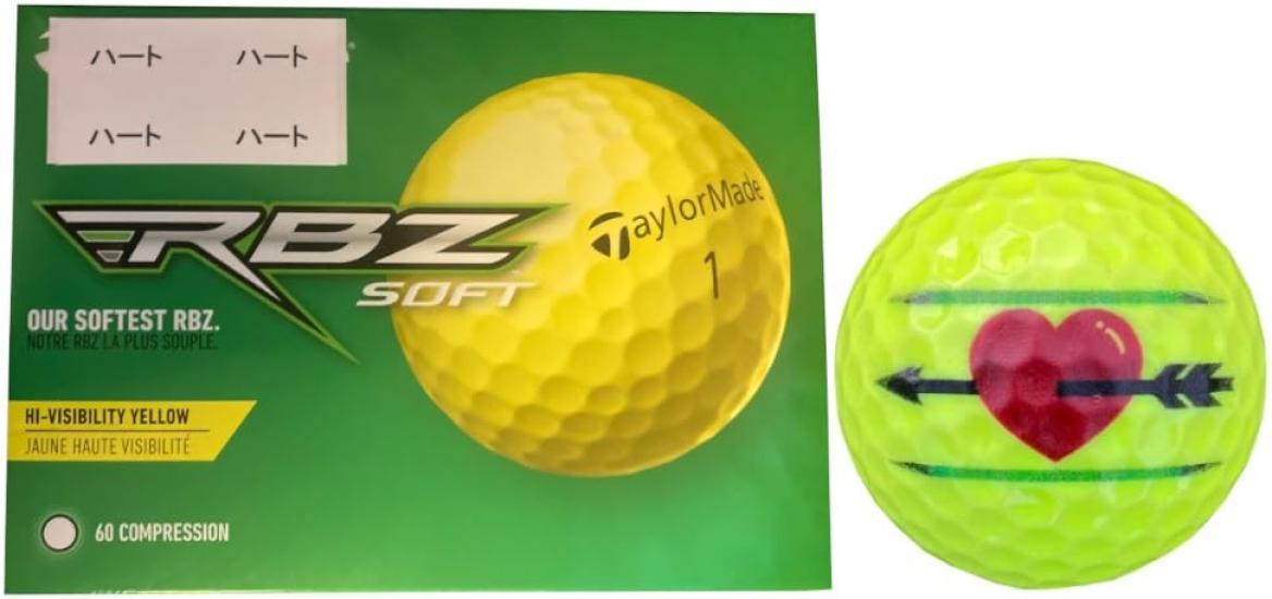 

[HapirakyGolf Line] TaylorMade RBZ SOFT Soft Lined (Yellow 1 DozenHeart)