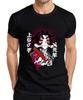Sechsäugiger Dämon Samurai Anime Katana Manga Düster Geschenk Herren T-Shirt