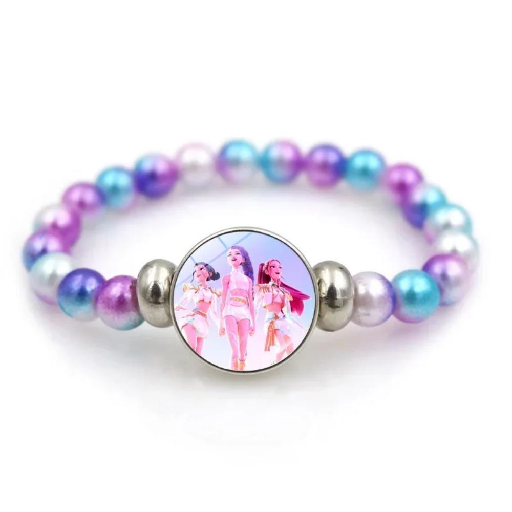 Bracciale Kpop Girl Devil Hunter, Gioielli con Perle Prodotto di Rumi Zoey Mira Regali