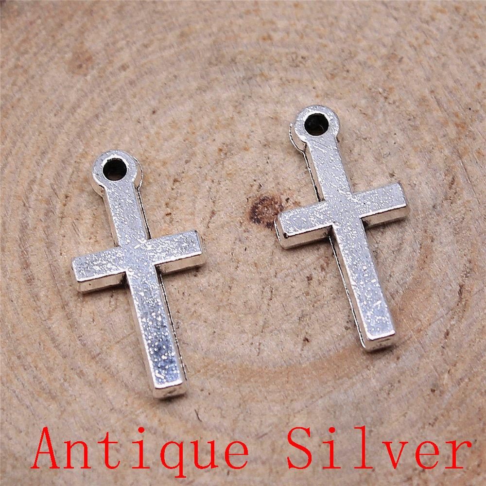 Heart Cross Shaped Charms Pendant For Bracelet Necklace Jewelry Making Craft Findings