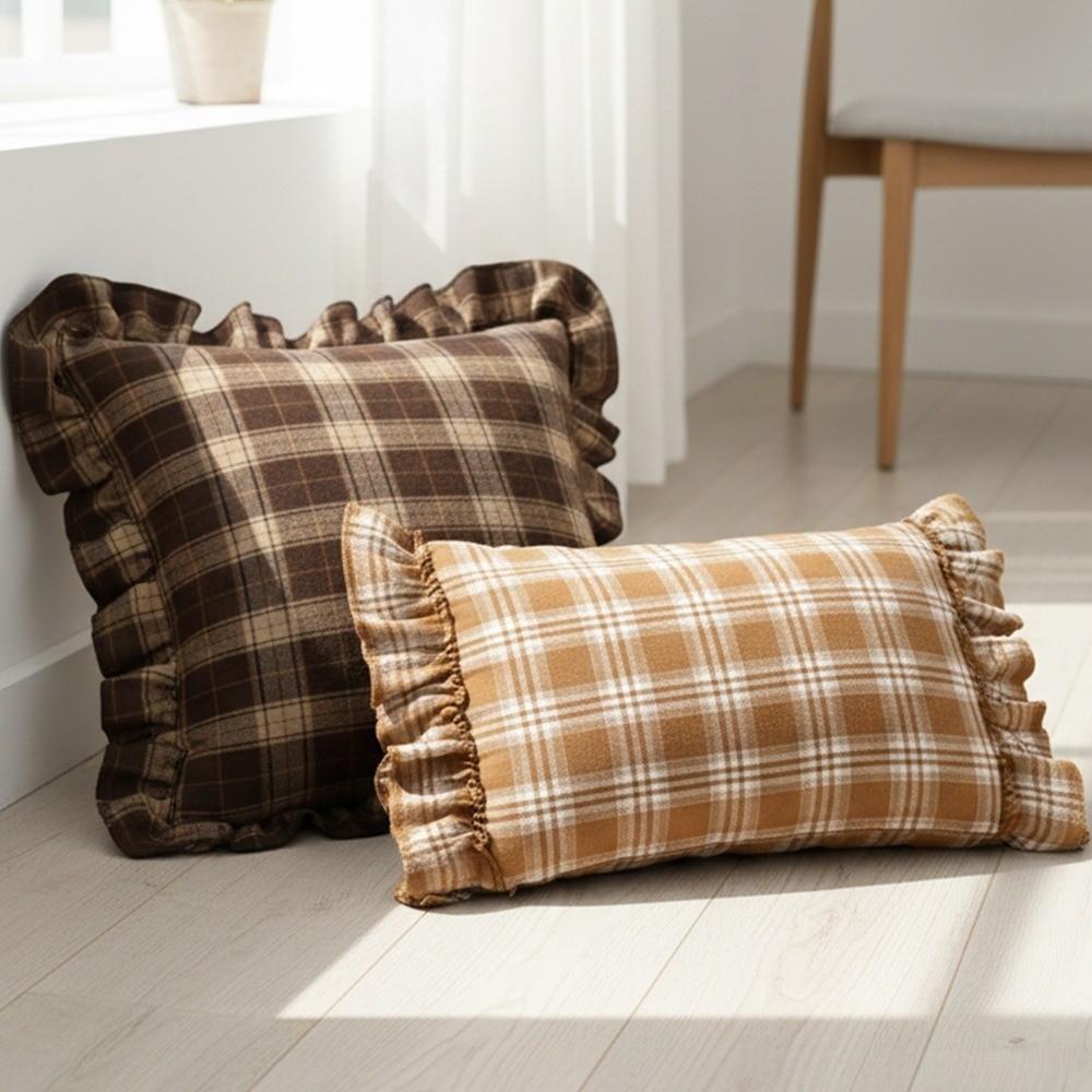 18x18 Inches Decorative Pillow Covers Tartan Plaid Checkered Pillowcase Cushion Covers Indoor Use