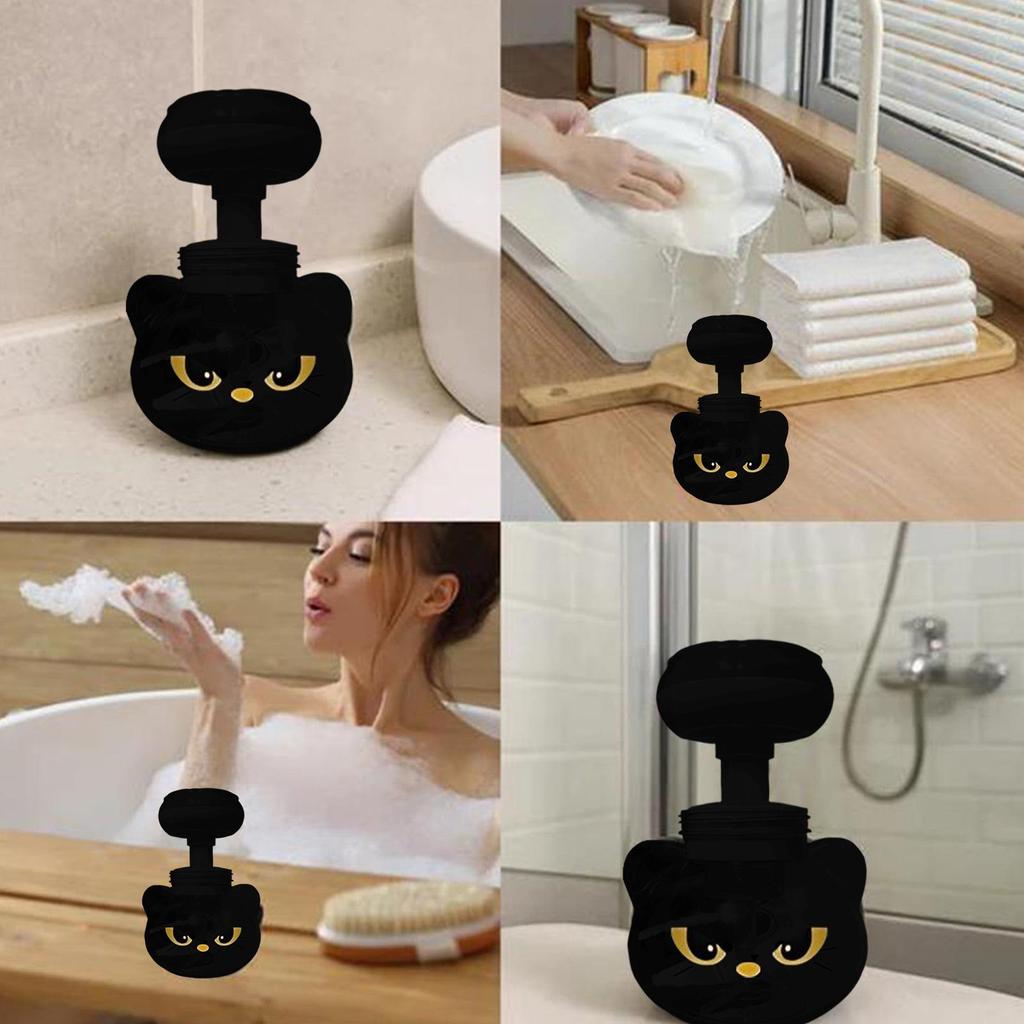 Pojemnik na mydło w pianie w kształcie kociej łapki, wielokrotnego napełniania - Urocza pompka w kształcie łapki do zlewu kuchennego/łazienkowego, dozownik mydła w płynie dla dzieci i dorosłych
