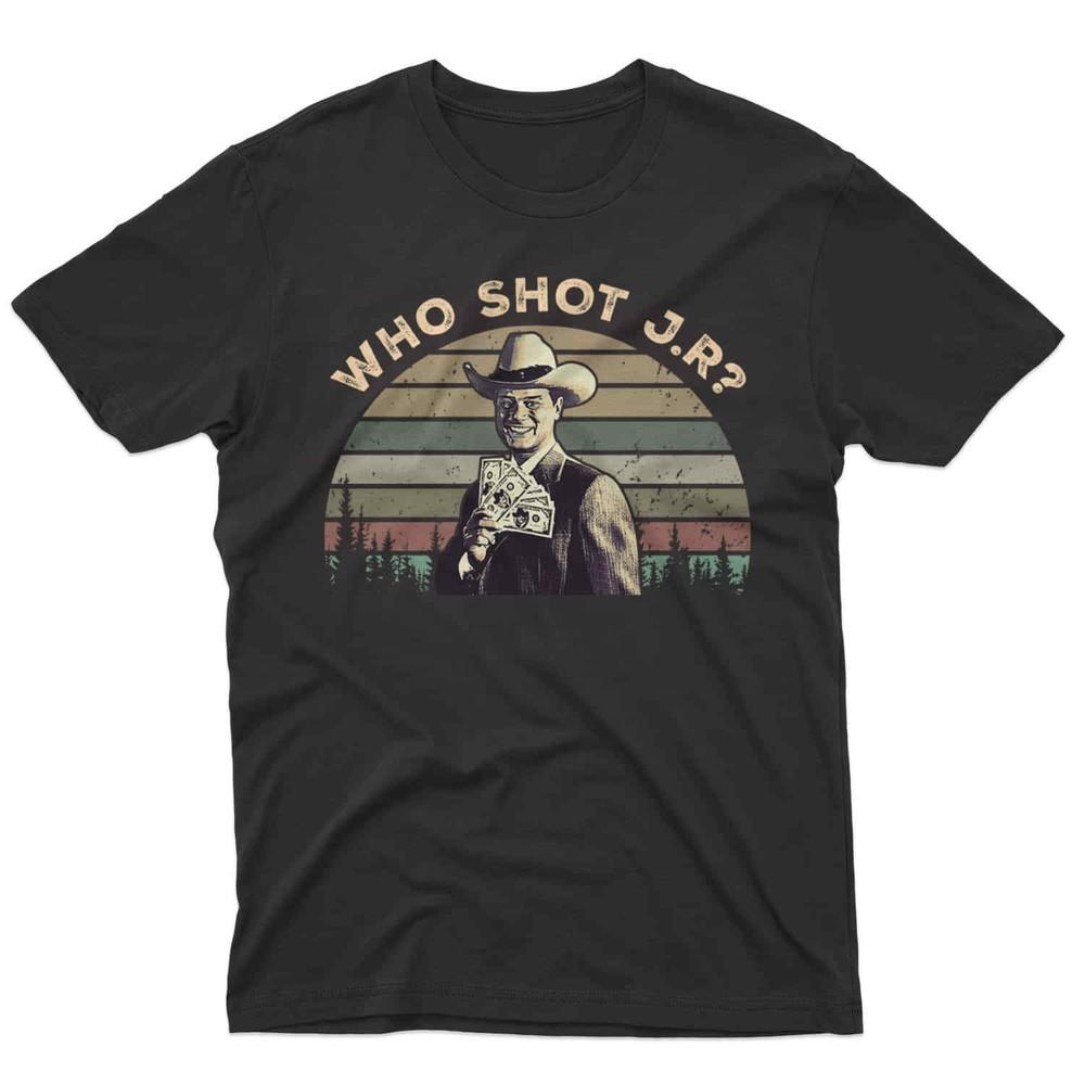SALE Who Shot J.R Vintage Movie Shirt, Funny T-Shirt, Classic Movie Shirt Unisex T-Shirt S