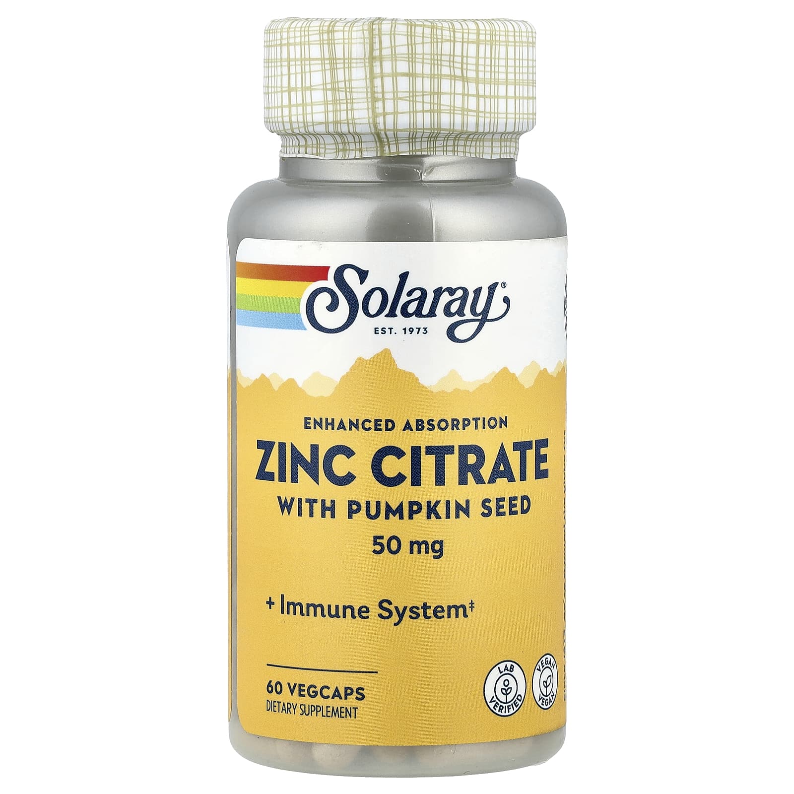 

Zinc Citrate with Pumpkin Seeds, 60 Veggie Caps