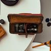 100 % Leather Camera Bag for Multi Purpose Vintage Brown DSLR/SLR Camera Bag Case