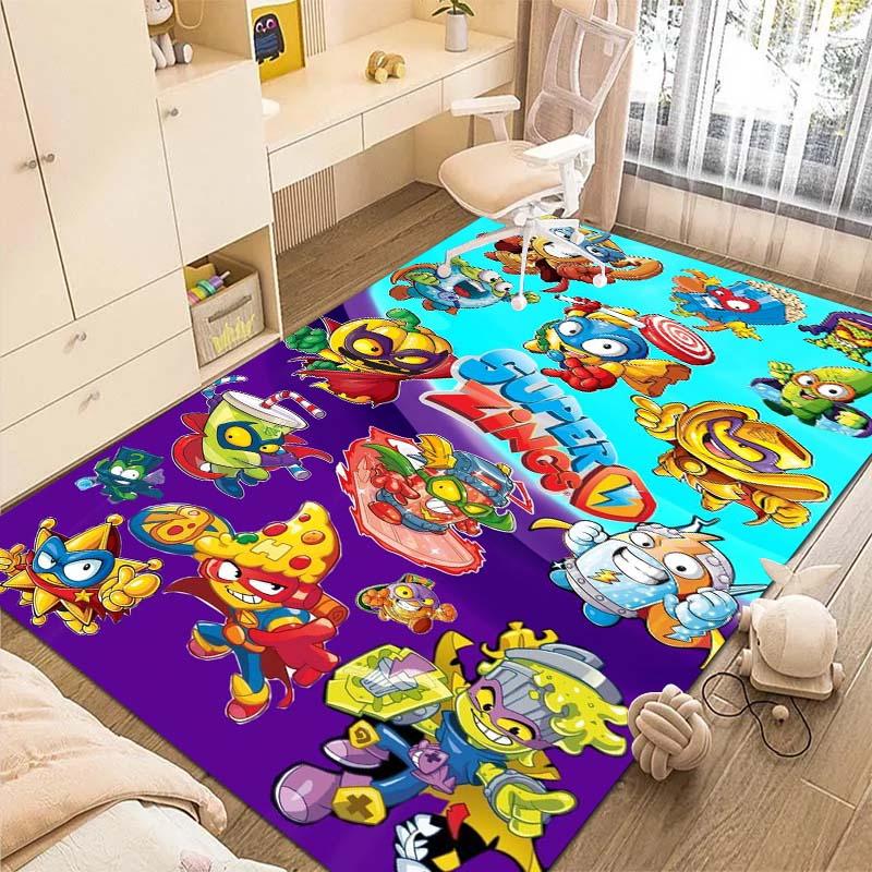 SuperThings Cartoon Game Rug, Suitable for Living Room, Children s Room, Nursery, Playroom. 40x60cm( 15x23in )