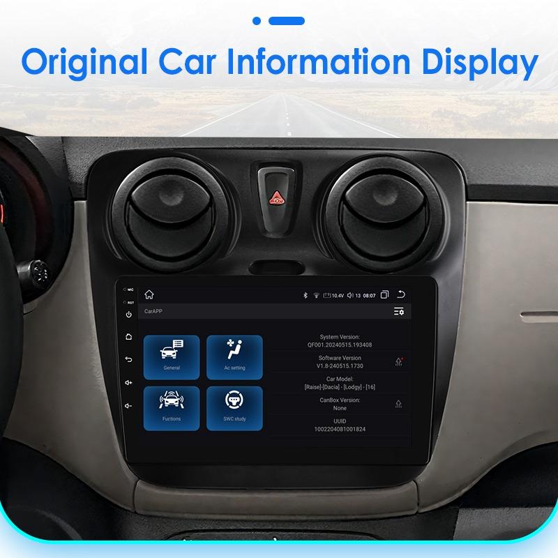 OSSURET Head Unit Navigation GPS Android for Renault Dokker/Lodgy Dacia 2012-2021 Snapdragon AI Car Radio Multimedia Player Android Auto Carplay