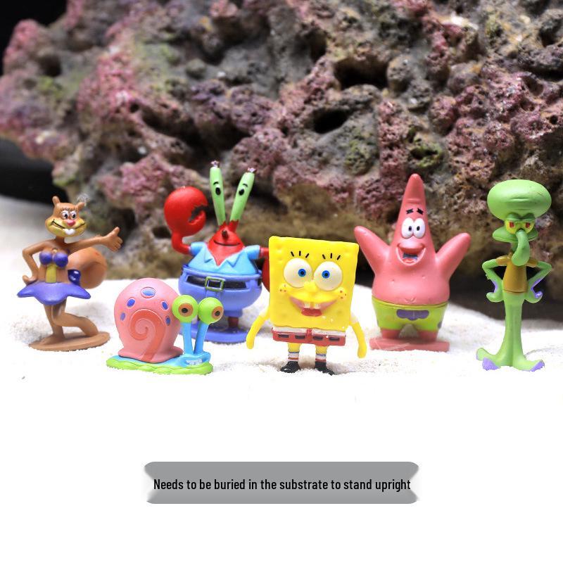Ananas Huis Aquarium Decoratieset – Thema Figuurtjes en Decoraties van SpongeBob