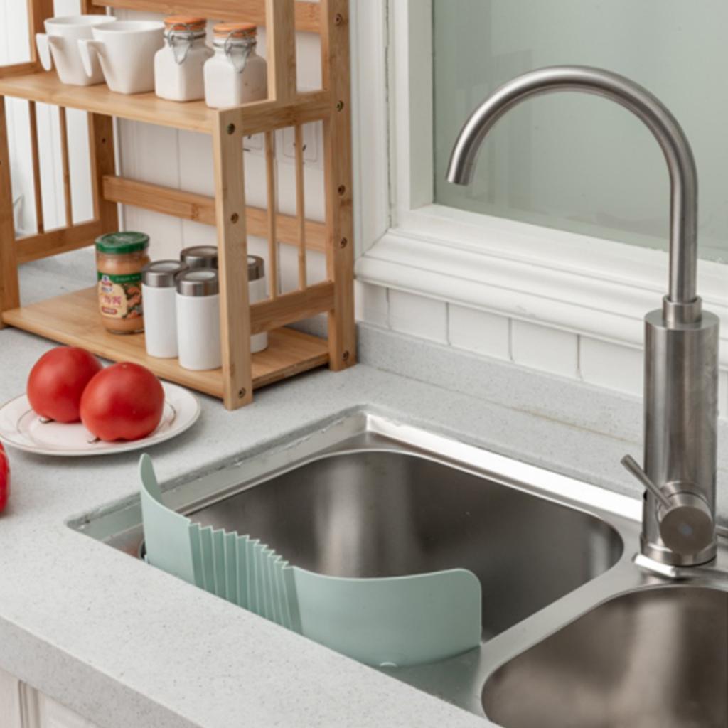 Kitchen Sink Water Retaining Plate Anti-splashing Baffle Suction Cup Water Retaining Strip Washing Dishes Anti-splashing Baffle Waterproof