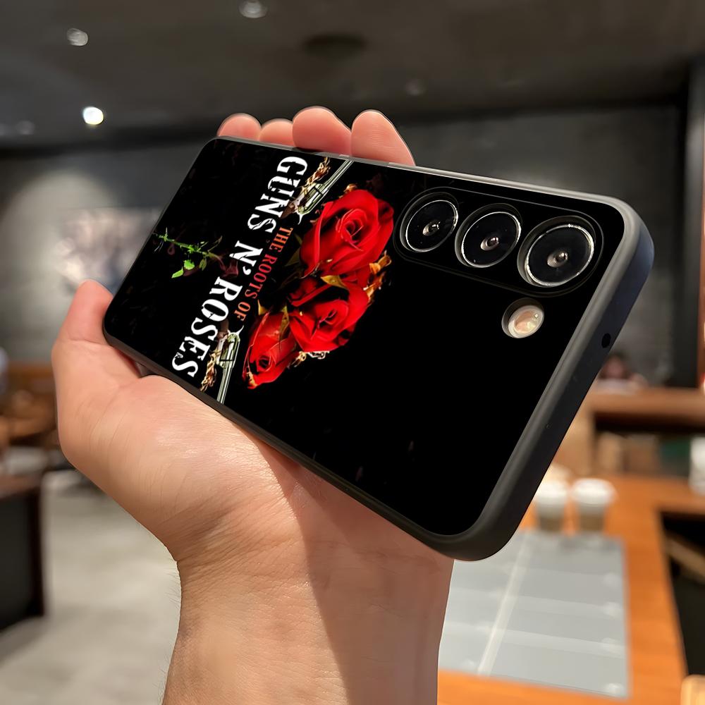 

G-Guns N Roses Phone Case For Samsung A56 A36 A26 A16 A15 A25 A35 A55 A14 A34 A24 A54 Black Soft Shell Samsung A56