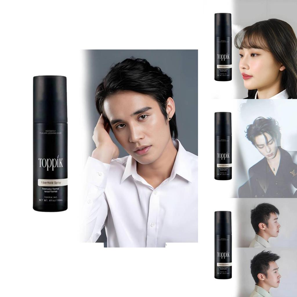 Toppik Hair Building Fibers For Men And Women Thickening Hairline And Concealing Bald Spots In Black Color