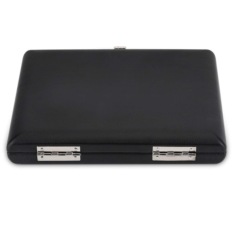 bizofft Wooden Saxophone Reed Case, Waterproof, Easy to Clean with 6 Reed Slots, PU Leather Cover for Home Saxophone