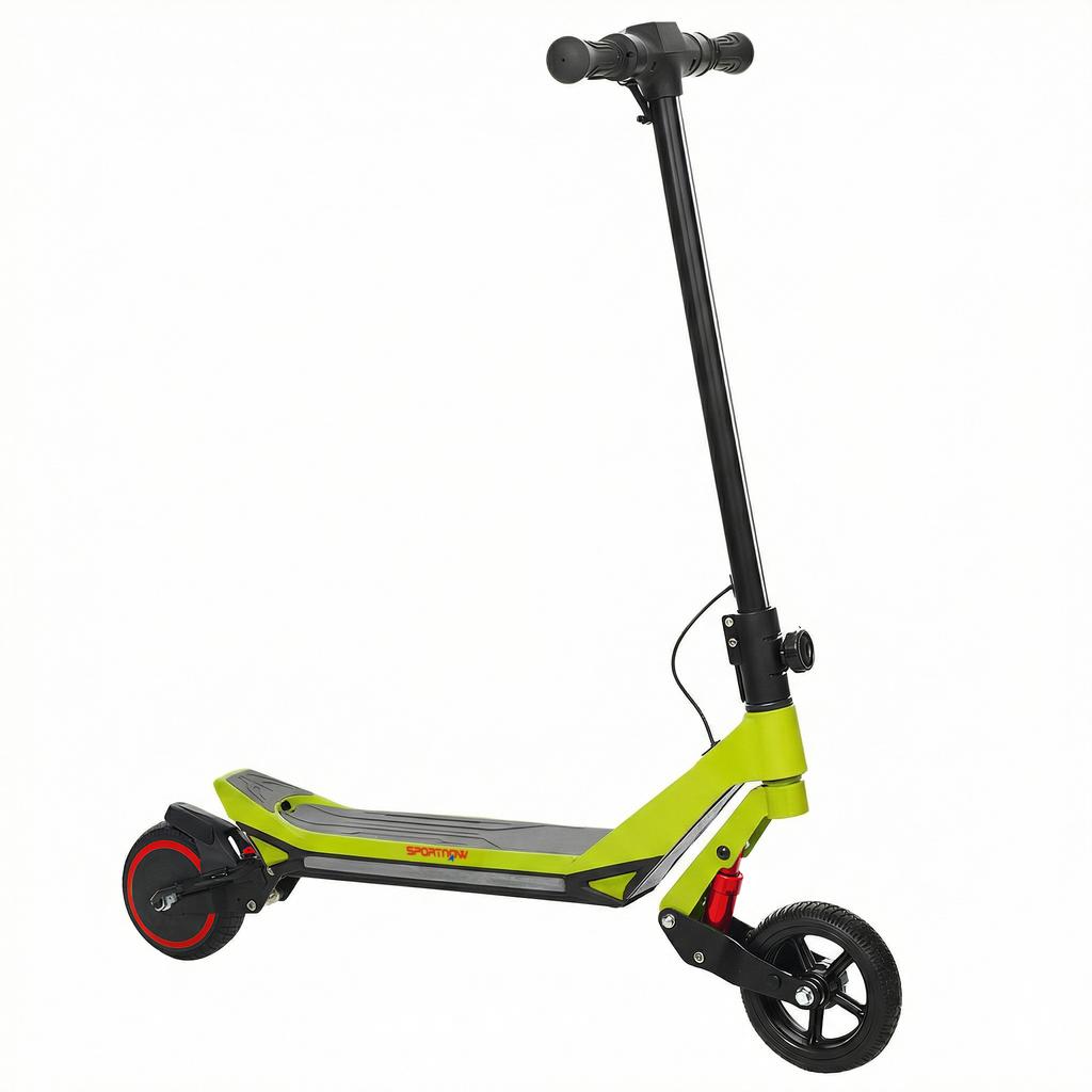 Electric Scooter for Kids, Foldable E Scooter for Age Age 6+ with LED Display, RGB lights, Up to 16km/h, Green