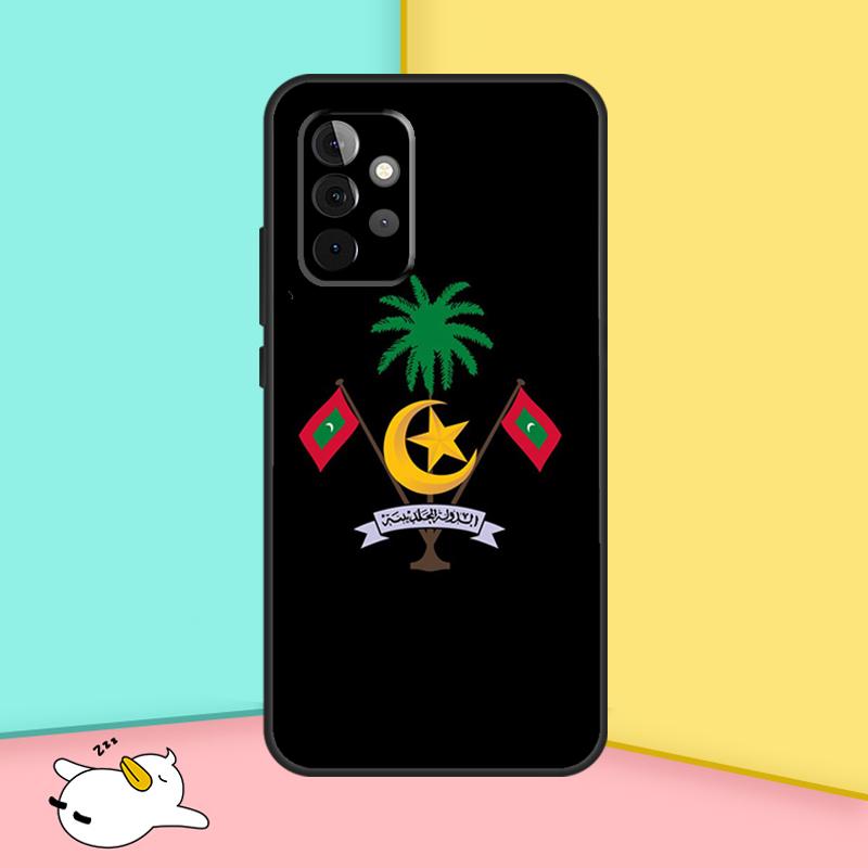 

Maldives Passport Phone Case For Samsung Galaxy A14 A24 A34 A54 A13 A33 A53 A73 A12 A22 A32 A52 A51 A71 A52S Samsung A12