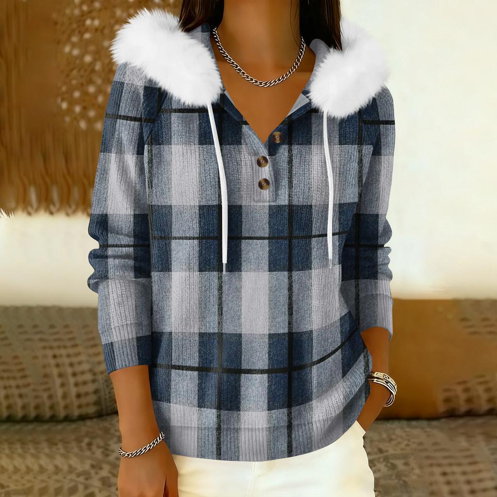 Damkappa Långärmad Med huva Varm vinterkappa Jacka