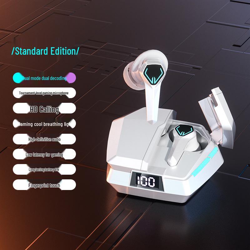 

E-Sports Wireless Noise-Cancelling Bluetooth Headphones with Mic & Touch Controls, Ultra-Long Battery Life for Gaming