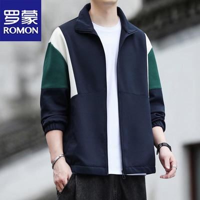 Men's Business Casual Stand-Up Collar Jacket