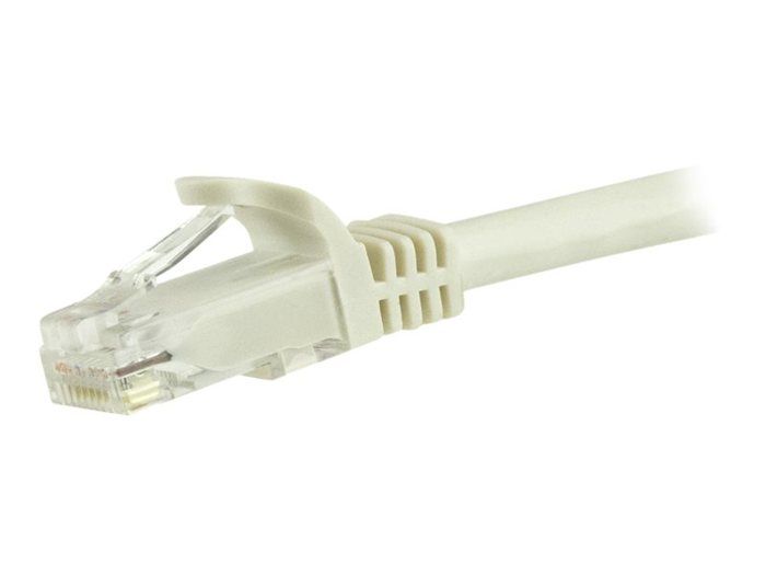 Câble réseau Cat6 Gigabit UTP sans crochet de 15m - STARTECH - Blanc - M/M