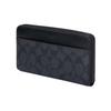 Coach Accordion Wallet 20 Classic Monogram Logo Embossed Coated Canvas Clutch Men Wallets Gray Black 25517-N3A