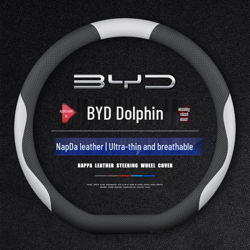 BYD Dolphin Steering Wheel Cover 2021-23, No-Sew, Anti-Slip Grip.