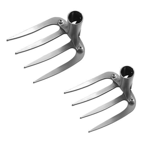 Gardening Weeder Puller Four-Teeth Rake Heavy Duty Steel Outdoor Garden Lawn Farm