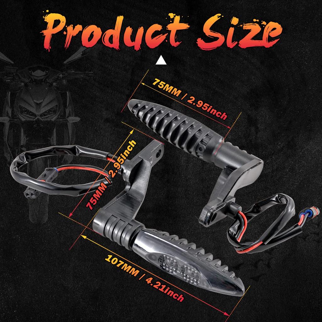 TUINCYN Motocyklowe światło kierunkowskazu tylne LED migacz wskaźnik kompatybilny z BMWF650GS F700GS F800G