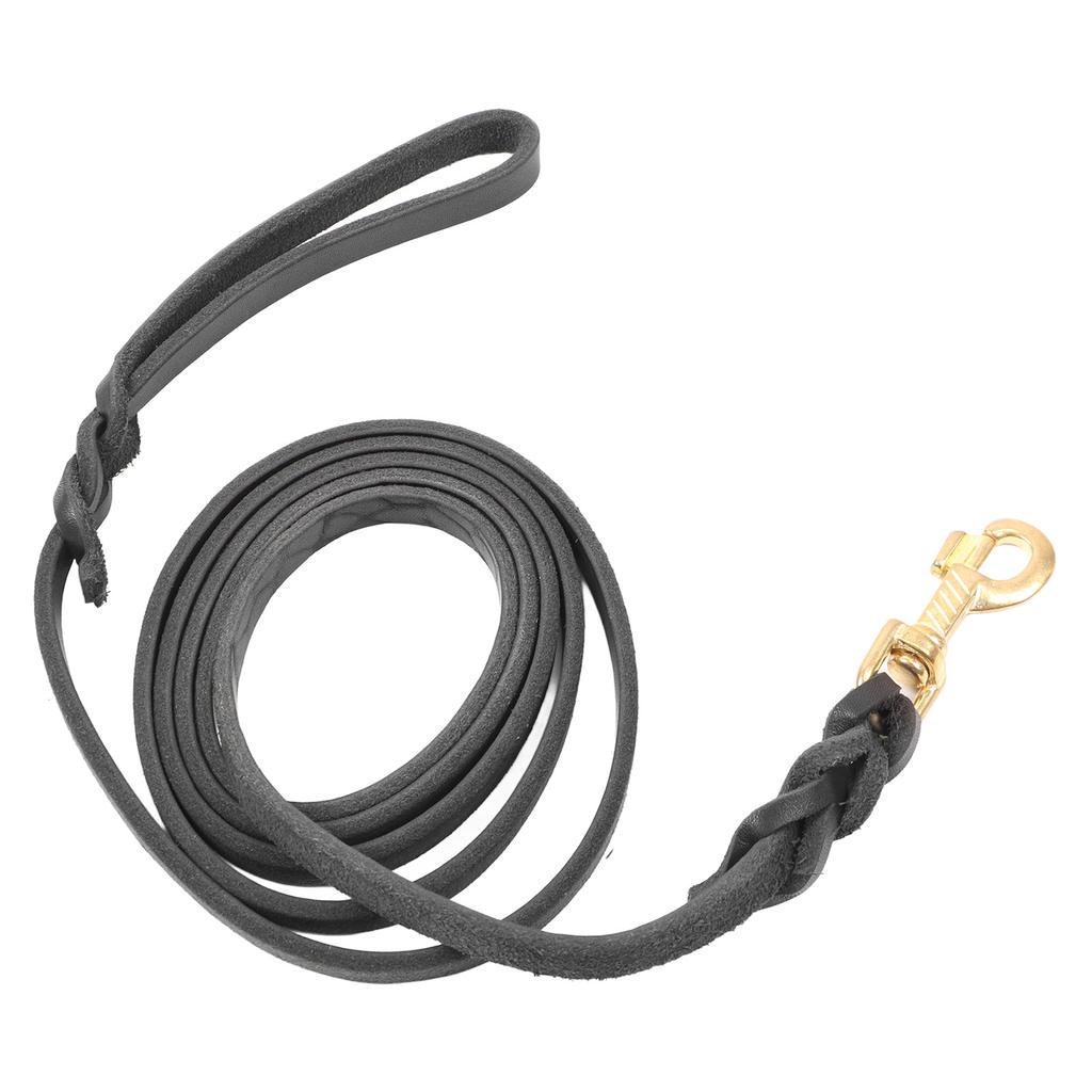 Dog Leash Durable Cowhide Leather Dog Training Leash Long Soft Dog Traction Rope for Medium Large