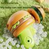 Spinning Top Flying Disc With Led Lights Glowing Burger Fries Hotdog Food Toys For Kids