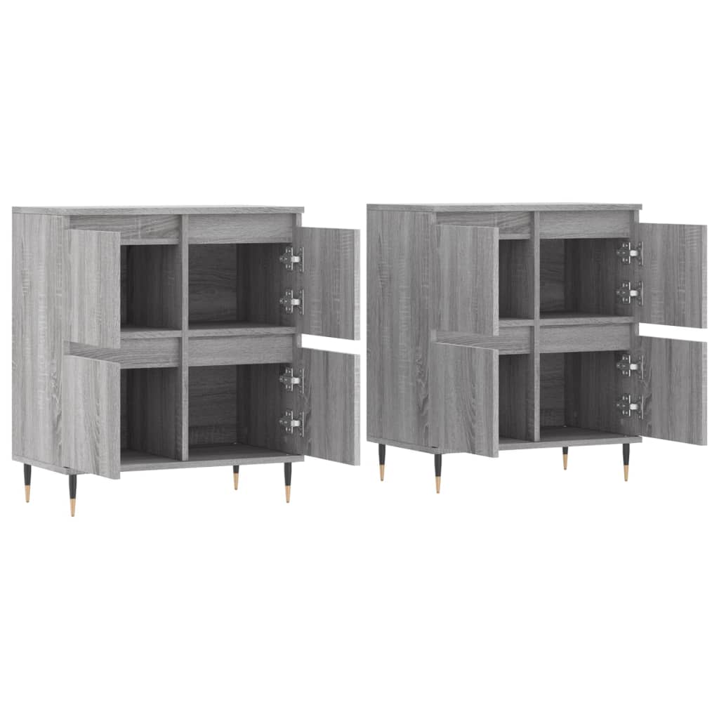 Sideboards 2 pcs Grey Sonoma Particleboard