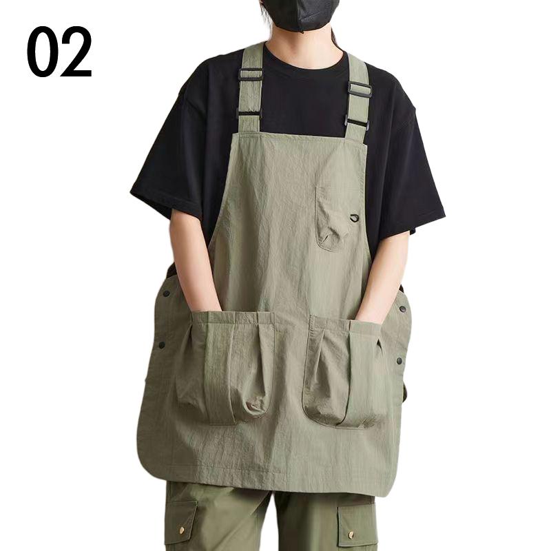 1pc Japanese Waterproof Outdoor Barber, Coffee Shop, Catering Workwear Apron, Unisex Household Kitchen Workwear