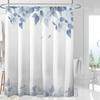 Various Style Shower Curtain With Hooks Waterproof Easy Install Simple Clean For Home Hotel Dorm Bathroom