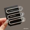 3Pcs Silver Y2k Hair Clips for Women Elegant Metal Duckbill Clip Girls Hairpins Side Bangs Barrettes Girls Hair Accessories