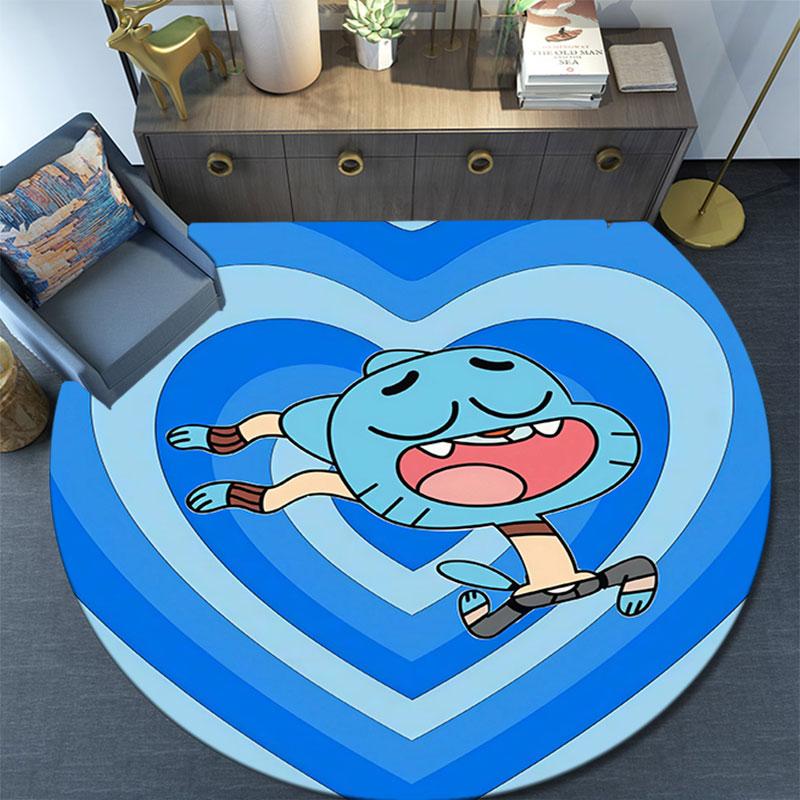 Gumball pattern round rug,Carpet Rug for Living Room Bedroom Playroom ,Non-slip Floor Mat,Holiday Gifts and Birthday Gifts.