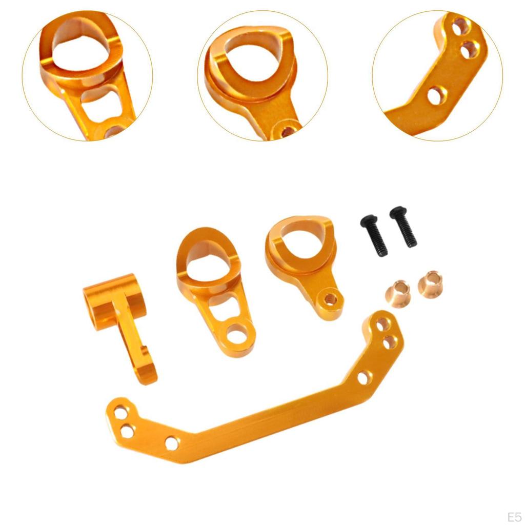 Aluminum Alloy Steering Assembly RC Car Accessories,Spare Parts Sturdy Upgrade Metal Replacement for